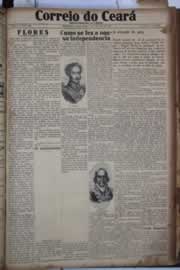 Página do jornal Correio do Ceará de outubro de 1930