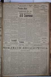 Página do jornal Correio do Ceará de outubro de 1930