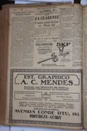 Página do jornal Correio do Ceará de outubro de 1930