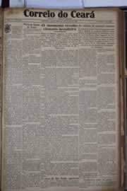Página do jornal Correio do Ceará de outubro de 1930