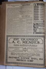 Página do jornal Correio do Ceará de outubro de 1930