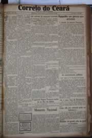 Página do jornal Correio do Ceará de outubro de 1930