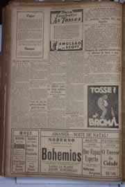 Página do jornal Correio do Ceará de dezembro de 1930