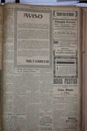 Página do jornal Correio do Ceará de dezembro de 1930