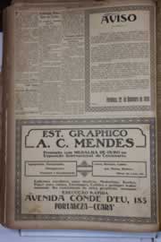 Página do jornal Correio do Ceará de dezembro de 1930