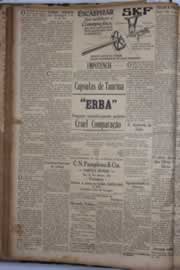 Página do jornal Correio do Ceará de janeiro de 1931