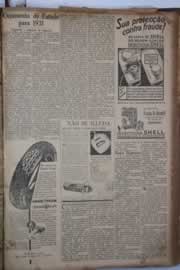 Página do jornal Correio do Ceará de janeiro de 1931