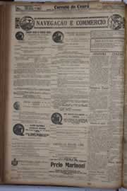 Página do jornal Correio do Ceará de janeiro de 1931