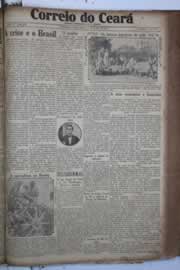 Página do jornal Correio do Ceará de março de 1931