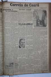 Página do jornal Correio do Ceará de abril de 1931