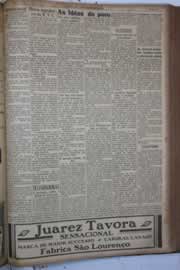 Página do jornal Correio do Ceará de abril de 1931