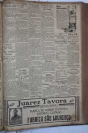Página do jornal Correio do Ceará de maio de 1931