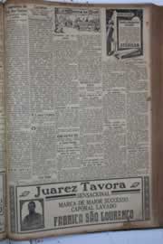 Página do jornal Correio do Ceará de maio de 1931