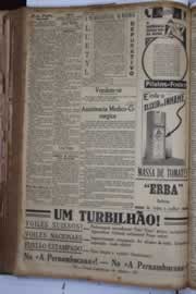 Página do jornal Correio do Ceará de maio de 1931