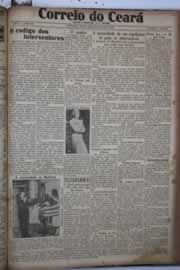 Página do jornal Correio do Ceará de maio de 1931