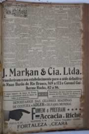 Página do jornal Correio do Ceará de junho de 1931