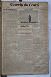 Página do jornal Correio do Ceará de julho de 1931