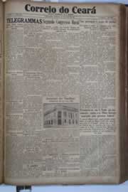 Página do jornal Correio do Ceará de julho de 1931