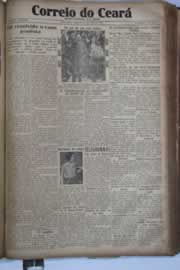 Página do jornal Correio do Ceará de julho de 1931