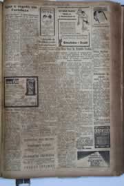 Página do jornal Correio do Ceará de julho de 1931