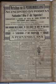 Página do jornal Correio do Ceará de julho de 1931