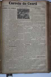 Página do jornal Correio do Ceará de agosto de 1931