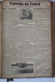 Página do jornal Correio do Ceará de agosto de 1931