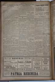 Página do jornal Correio do Ceará de agosto de 1931