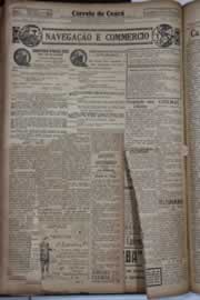Página do jornal Correio do Ceará de agosto de 1931