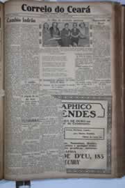 Página do jornal Correio do Ceará de agosto de 1931