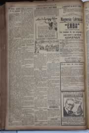 Página do jornal Correio do Ceará de agosto de 1931