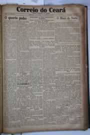 Página do jornal Correio do Ceará de setembro de 1931