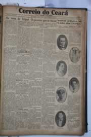 Página do jornal Correio do Ceará de setembro de 1931
