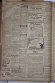 Página do jornal Correio do Ceará de setembro de 1931