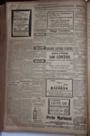 Página do jornal Correio do Ceará de dezembro de 1931