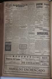 Página do jornal Correio do Ceará de dezembro de 1931
