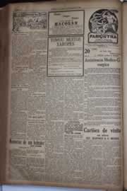 Página do jornal Correio do Ceará de dezembro de 1931