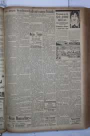 Página do jornal Correio do Ceará de fevereiro de 1932