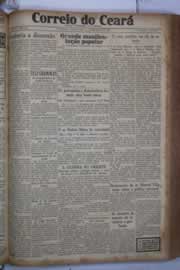 Página do jornal Correio do Ceará de fevereiro de 1932