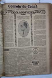 Página do jornal Correio do Ceará de março de 1932