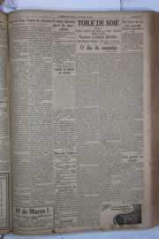 Página do jornal Correio do Ceará de março de 1932