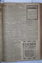 Página do jornal Correio do Ceará de março de 1932