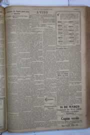 Página do jornal Correio do Ceará de março de 1932