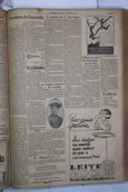 Página do jornal Correio do Ceará de março de 1932