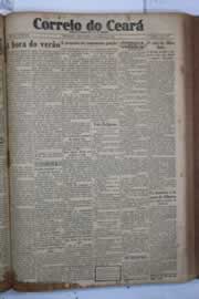 Página do jornal Correio do Ceará de março de 1932