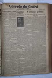 Página do jornal Correio do Ceará de março de 1932