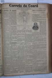 Página do jornal Correio do Ceará de março de 1932