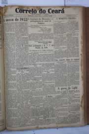 Página do jornal Correio do Ceará de março de 1932