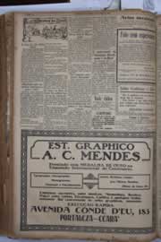 Página do jornal Correio do Ceará de abril de 1932