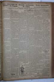 Página do jornal Correio do Ceará de maio de 1932